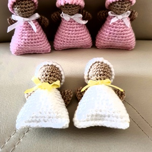 Horgolt Angyalka - karácsony - karácsonyi lakásdekoráció - karácsonyfadíszek - Meska.hu