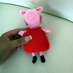 Horgolt Peppa Pig - játék & sport - plüssállat & játékfigura - malac - Meska.hu