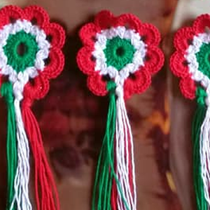 Horgolt Kokárda - ékszer - kitűző és bross - Meska.hu Horgolt Kokárda - ékszer - kitűző és bross - Meska.hu