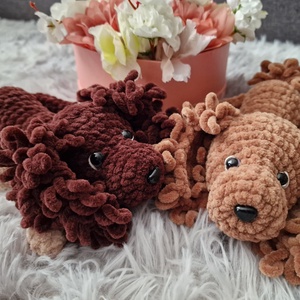 Horgolt Spaniel kutya - játék & sport - plüssállat & játékfigura - kutya - Meska.hu