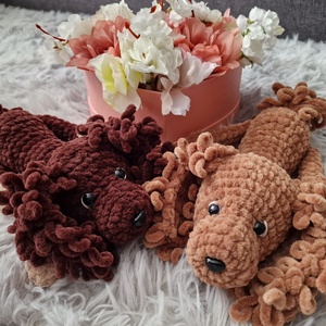 Horgolt Spaniel kutya - játék & sport - plüssállat & játékfigura - kutya - Meska.hu