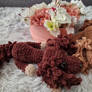 Horgolt Spaniel kutya - játék & sport - plüssállat & játékfigura - kutya - Meska.hu