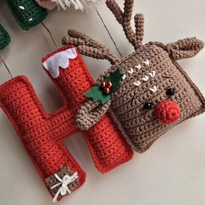 Horgolt Ho-Ho-Ho karácsonyi dísz - karácsony - karácsonyi lakásdekoráció - karácsonyi ajtódíszek - Meska.hu Horgolt Ho-Ho-Ho karácsonyi dísz - karácsony - karácsonyi lakásdekoráció - karácsonyi ajtódíszek - Meska.hu