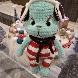 Horgolt baby Grincs - karácsony - karácsonyi lakásdekoráció - karácsonyfa, grincsfa - Meska.hu