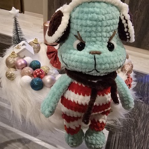 Horgolt baby Grincs - karácsony - karácsonyi lakásdekoráció - karácsonyfa, grincsfa - Meska.hu