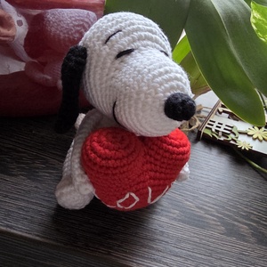 Valentin szerelmes Snoopy kiskutyus - Meska.hu
