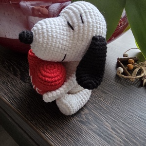 Valentin szerelmes Snoopy kiskutyus - játék & sport - plüssállat & játékfigura - kutya - Meska.hu