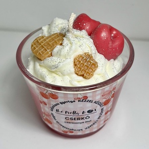 Szójaviasz HABGYERTYA - otthon & életmód - gyertya, illat, aroma - gyertya - Meska.hu