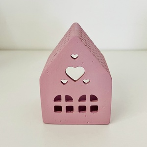 Házikó kerámia dísz - otthon & életmód - gyertya, illat, aroma - gyertyatartó - Meska.hu