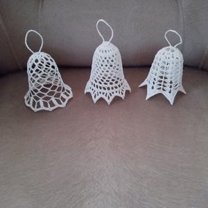 Horgolt karácsonyi harangok  - Meska.hu