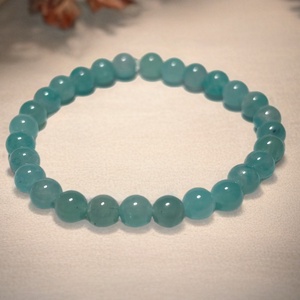 Theta Ásványkarkötő - kommunikáció - amazonit, Ékszer, Karkötő, Ásványkarkötő, Ékszerkészítés, Gyöngyfűzés, gyöngyhímzés, MESKA