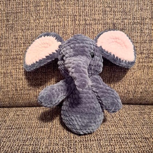Elefánt amigurumi - játék & sport - plüssállat & játékfigura - elefánt - Meska.hu
