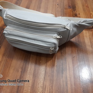 Négyrekeszes bőr övtáska - Meska.hu