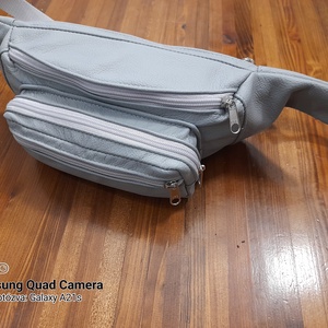 Négyrekeszes bőr övtáska - Meska.hu