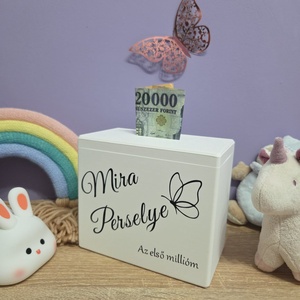 Persely - Egyedi névvel ellátott - Meska.hu