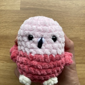 Horgolt mini madárpajti -  flamingó, Játék & Sport, Plüssállat & Játékfigura, Madár, Horgolás, MESKA