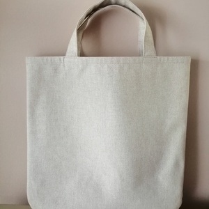 Homokszín utcai - vásárlós kézzel hímzett vászon női táska/szatyor - táska & tok - bevásárlás & shopper táska - shopper, textiltáska, szatyor - Meska.hu