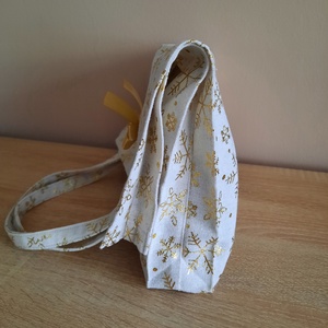 Arany mintás ajándékszatyor - karácsony - karácsonyi ajándékozás - karácsonyi ajándékcsomagolás - Meska.hu