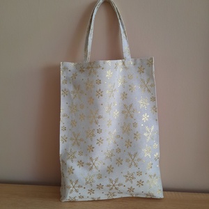 Arany mintás ajándékszatyor - karácsony - karácsonyi ajándékozás - karácsonyi ajándékcsomagolás - Meska.hu