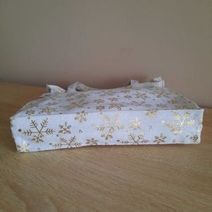 Arany mintás ajándékszatyor - karácsony - karácsonyi ajándékozás - karácsonyi ajándékcsomagolás - Meska.hu