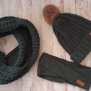 Horgolt téli szett, Ruha & Divat, Sál, Sapka, Kendő, Sapka & Sál szett, Horgolás, MESKA