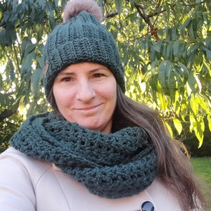 Horgolt téli szett - ruha & divat - sál, sapka, kendő - sapka & sál szett - Meska.hu