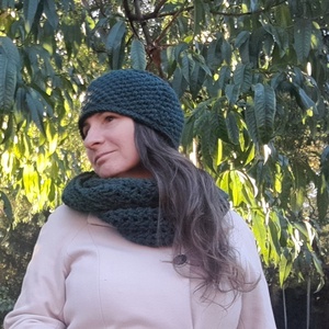 Horgolt téli szett - ruha & divat - sál, sapka, kendő - sapka & sál szett - Meska.hu