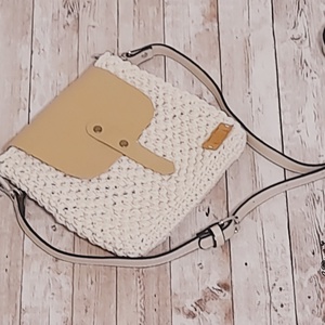 Horgolt válltáska /crossbody  - táska & tok - kézitáska & válltáska - válltáska - Meska.hu