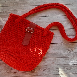 Horgolt crossbody  - táska & tok - kézitáska & válltáska - válltáska - Meska.hu