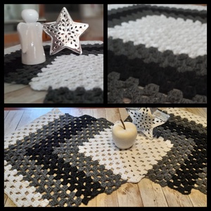 Horgolt asztali futó/Horgolt terítő , Otthon & Életmód, Dekoráció, Asztal és polc dekoráció, Horgolt & Csipketerítő, Horgolás, MESKA