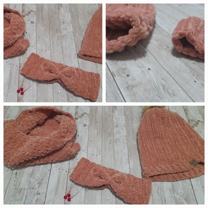 Horgolt téli szett - Meska.hu