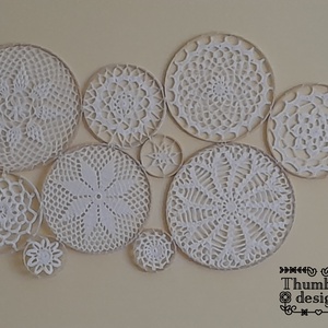 Horgolt fali dekoráció , Otthon & Életmód, Dekoráció, Spiritualitás, Mandala, Horgolás, MESKA