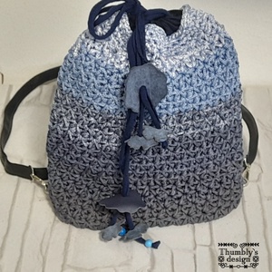 Horgolt hátizsák  - táska & tok - hátizsák - hátizsák - Meska.hu