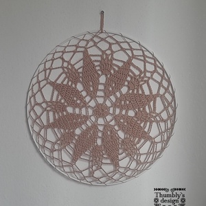 Horgolt fali dekoráció/ Horgolt mandala - Meska.hu