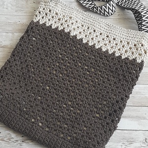 Horgolt shopper , Táska & Tok, Kézitáska & válltáska, Nagy pakolós táska, Horgolás, Varrás, MESKA