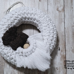 Horgolt kopogtató , Otthon & Életmód, Dekoráció, Ajtó- és ablak dekoráció, Ajtódísz & Kopogtató, Kötés, MESKA