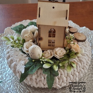 Tavaszi asztali dísz/ Húsvéti aszatali dísz  - otthon & életmód - dekoráció - asztal és polc dekoráció - asztaldísz - Meska.hu