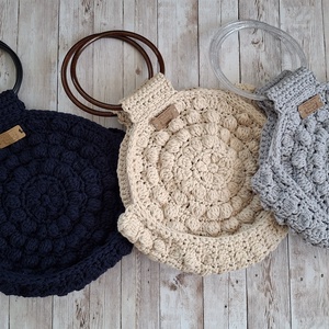 Buborék mintás kör kézitáska csomag - Meska.hu