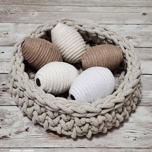 Horgolt húsvéti kosár  - Meska.hu