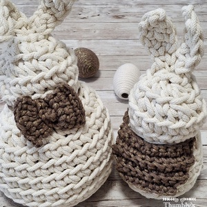 Horgolt nyuszik/ Crochet bunnys, Ünnepi díszek, dekorációk, Húsvéti díszek és dekorációk, Horgolás, MESKA