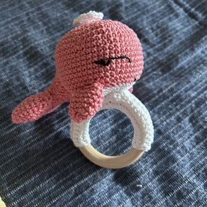 Bálna csörgő - játék & sport - 3 éves kor alattiaknak - csörgő - Meska.hu