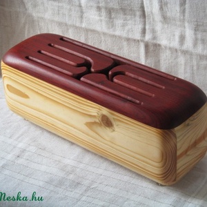 Hatnyelvű vörös nyelves dob fadob  tongue drum  hanggal -  - Meska.hu