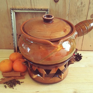 Forraltbor főző kerámia - megrendésre - otthon & életmód - konyhafelszerelés, tálalás - sütés, főzés - sütő- és főzőedény - Meska.hu