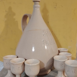 Pálinkás butykos és kupicák - Meska.hu