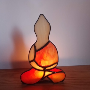 BUDDHA tiffany mécsestartó.  - Meska.hu