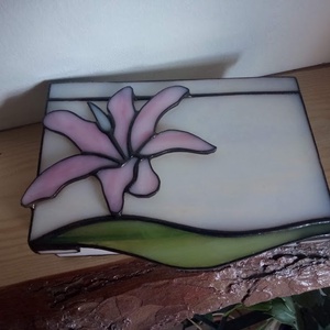 Liliomos Tiffany doboz - finomság kézzel formázva - ékszer - ékszertartó - ékszerdoboz - Meska.hu