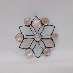 HÓPEHELY tiffany ablakdísz , Karácsony, Karácsonyi lakásdekoráció, Karácsonyi ablakdíszek, ablakmatricák, Üvegművészet, MESKA