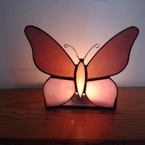 ÓRIÁS PILLANGÓ tiffany mécsestartó - azoknak, akik készen állnak kibontani a szárnyaikat , Otthon & Életmód, Gyertya, illat, aroma, Mécses és mécsestartó, Üvegművészet, MESKA