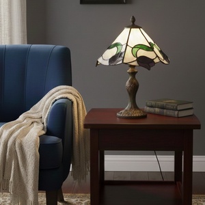 Fekete tulipán - tiffany lámpa  - otthon & életmód - lámpa - asztali lámpa - Meska.hu