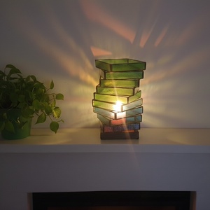 Fényspirál � kézzel készült Tiffany gyertyatartó, prémium lakásdekor - otthon & életmód - lámpa - hangulatlámpa - Meska.hu